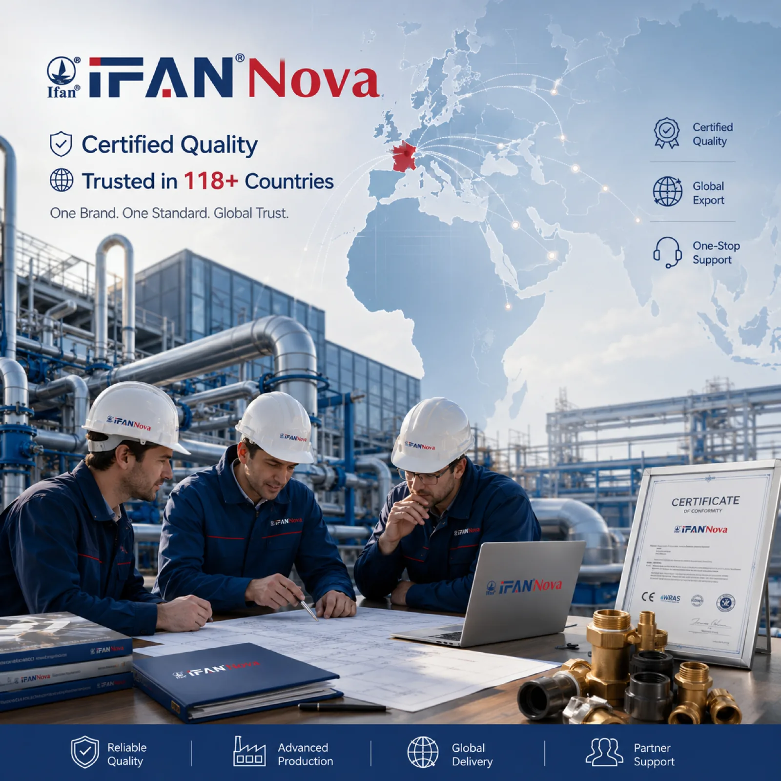 IFANNova certified quality, trusted in 118+ countries