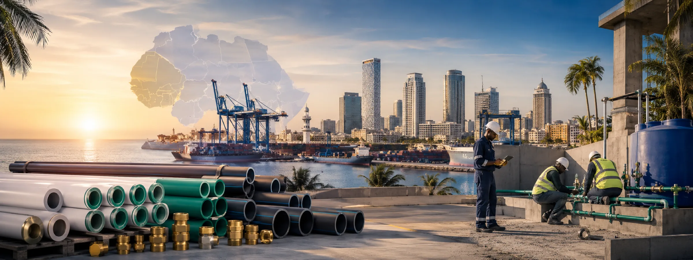PPR, HDPE and UPVC pipe supplied across North and West Africa