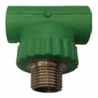 PPR male threaded tee with brass insert